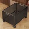Gabinete de baño debajo del estante de almacenamiento inodoro con ruedas detergente para ropa carrito pequeño lavabo debajo de la cesta de almacenamiento cesta de ropa sucia móvil