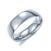 Anillo de Acero de Titanio para Hombres y Mujeres, Anillos de Acero Inoxidable Lisos Curvos de 4 mm y 6 mm para Parejas, Joyería Estilo Ins para Parejas