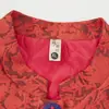 Chaleco estampado floral estilo chino, talla grande, nueva colección otoño/invierno para mujeres de mediana edad, prenda exterior retro sin mangas, top acolchado