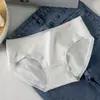 Ropa interior blanca de algodón puro para estudiantes, estilo de cumpleaños para niñas jóvenes, antibacteriana, 100% algodón, tiro medio, bragas transpirables para mujer