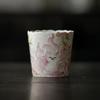 Xícara de Café de Cerâmica Raposa de Nove Caudas Pintada à Mão com Vermelho Flintstone, Xícara de Leite Doméstica com Borda Floral, Xícara de Alto Valor em Estilo Antigo