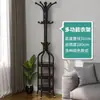 Perchero de Estilo Sencillo con Diseño de Mármol y Hierro Forjado, Estante de Pie para Ropa y Bolsos para Dormitorio, Perchero de Pie Grande