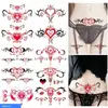 Adesivos de Tatuagem à Prova d'Água Succubus para Meninas Cobertura de Cicatriz de Cesariana Borboleta Sexy Barriga Perna Braço Tentação Longa Duração Pequeno Fresco