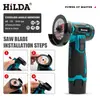 Nuevo Modelo Mini Amoladora Angular de 3 Pulgadas Pulidora Rectificadora de Batería de Litio Rectificadora Manual Recargable Multifuncional Máquina de Corte