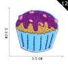 Etiqueta de Bordado Computarizado Yuanda Parche Bordado de Pastel Gourmet Venta Caliente Transfronteriza Accesorios de Ropa Parche DIY Parche de Tela Decorativo