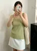 Top sin mangas para mujer de talla grande para usar sobre otras prendas y para capas, colección otoño 2026, chaleco de punto versátil con tirantes para mujeres con curvas