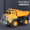 Mezcladora Grande Excavadora de Concreto Grúa Simulación Deslizante Vehículo de Ingeniería Juguete de Coche para Niños Juguete de Playa