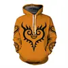 Exportación Directa Nueva Sudadera con Capucha y Cremallera Estampada Digitalmente 3D para Hombre de One Piece COPLAY