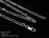 Collar de tres lados de 4 m con explosiones de AliExpress, joyería chapada en plata de moda europea y estadounidense, collar de plata chapado en cobre.