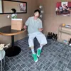 Camisa a cuadros de manga corta de moda estilo americano para hombres y mujeres, fresca de verano, retro, cleanfit, holgada, casual
