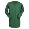2025 Camisa de Lino de Verano Asiática Medieval para Niños Cuello Redondo Retro Holgada Casual Infantil