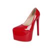 Comercio Exterior Tacones Altos Europeos y Americanos para Mujer 2025 Estilo Nuevo Tacones Ultra Altos, Tacones de Aguja, Puntas Puntiagudas, Plataformas Impermeables, Zapatos Sexy de Tacón Alto