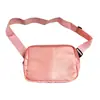 Bolsa de Cintura de Nylon Estilo Lulu, Bolsa de Peito Multifuncional para Esportes ao Ar Livre, Bolsa Transversal Casual para Corrida para Homens e Mulheres, Pode Ser Impressa com Logo