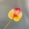 Flor Artificial de Antúrio Película Impressão 3D Flamingo Palmeira Decoração de Casamento Arranjo de Flores Cena com Flores Artificiais Decoração de Layout