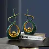 Adornos modernos de cerámica de lujo ligero para sala de estar, recibidor, mueble de TV, escritorio de oficina creativo, mueble de vino, decoraciones para inauguración de casa