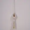 Cesta Pendurada de Corda de Algodão, Bolsa de Rede em Forma de Gota d'Água, Fornecimento Transfronteiriço, Bolsa de Rede Tecida à Mão para Armazenamento de Frutas e Vegetais, Bolsa de Rede com Borla