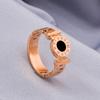 Anillo de números romanos de diseño de nicho Ins para mujer de acero de titanio Anillo distintivo para dedo índice de celebridad de Internet Anillo simple para estudiante