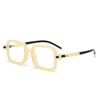 Nuevo Espejo Plano Anti Luz Azul Marco Cuadrado de Moda Callejera Europeo y Americano Gafas de Lectura Espejo Plano Anti Luz Azul Retro