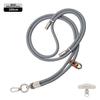 Cordón elegante de 6 mm con hebilla doble para teléfono móvil, para muñeca, corto, funda para teléfono móvil, cordón tejido, cordón para cámara/llaves, antipérdida