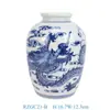 Vaso Pequeno de Porcelana Azul e Branca de Jingdezhen Jarra Geral Azul e Branca Chinesa Vaso de Melancia Vaso de Decoração para Sala de Estar Ornamentos