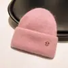 Gorro de punto para mujer, nuevo gorro de lana grueso y combinable con forro polar para otoño e invierno, gorro grande para la cabeza, gorro cálido con protección para los oídos y gorro frío.
