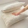 Fundas de almohada acolchadas de gasa de burbujas Clase A anti-saliva, juego de dos, para uso doméstico, fundas de almohada anti-manchas de aceite y sudor, funda de almohada 48x74
