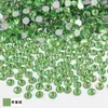 Decoraciones para Uñas Pedrería de Cristal Pedrería Redonda de Fondo Plano de Alta Calidad Pedrería con Base Plateada de Alto Brillo Pedrería de Cristal para DIY Accesorios de Uñas Portátiles