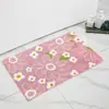 Alfombra de suelo de cachemira sintética con forma de fruta dopamina, bonita alfombra de baño, absorbente de agua, antideslizante, resistente a la suciedad, adecuada para el lado de la cama del dormitorio