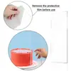 4 Peças de Espátulas de Acrílico Transparente para Glacê de Bolo, Espátula de Alisar Bolo com Creme Fosco, Ferramentas de Confeitaria para Cozinha