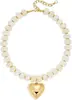 Collar Exagerado de Resina Acrílica Colorida Colgante de Corazón Hecho a Mano con Cuentas Cadena para Clavícula para Mujeres