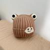 Gorro de Bebé Otoño e Invierno Lindo Rana Bebé Niños y Niñas Gorro de Lana Tejido a Prueba de Viento Cálido Gorro Pulóver Engrosado