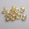 Contas Quadradas de Acrílico de Alta Transparência Multi-Corte de 8mm Coloridas Tridimensionais Soltas Acessórios para Pulseira Brincos Colares DIY