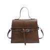 Nicho Design Retro Bolsa 2025 Outono e Inverno Nova Textura Bolsa Coreana Cor Sólida Bolsa Mensageiro Pequena Bolsa Quadrada