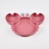 Plato de Cena para Niños Set de Vajilla para Alimentar Bol para Comida de Bebé Ventosa Silicona de Grado Alimenticio Vajilla Infantil