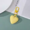 Llavero de Corazón 3D Macaron Colgante de Corazón Color Caramelo Llavero de Coche Adorno Decorativo Venta al por Mayor