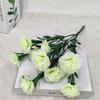 Flores de Clavel de Tallo de Hierba Acuática Multicabezal en Stock al por Mayor para Mesa de Sala de Estar Decoración del Hogar Flores de Seda de Tallo Único Arreglo Floral Artificial