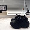 2025 Novos Sapatos Elevados Torre de Sola Grossa Femininos Elevados Moda Outwear EVA Paris Sandálias Esportivas Casuais