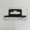 Gancho pp negro gancho de agujero de avión gancho de caja de color pvc gancho de agujero triangular transparente mascota autoadhesivo gancho de caja de embalaje pp