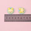 Cor Macaron Urso Fofo Coelho Acessórios de Resina DIY Acessórios para Capa de Celular Som de Chocalho Fornecimento
