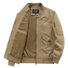 Jaqueta Masculina de Outono Nova com Caimento Casual para Jovens, Quente, com Zíper, de Algodão 2207Jp
