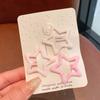 Pinza para el cabello roto de la frente del bebé, pinza para el cabello rosa linda para niña, tocado, accesorios para el cabello de niña pequeña, pinza para el cabello rojo en línea para niños