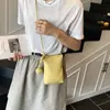Bolsa Pequena Transversal Simples Estilo Novo Verão 2025, Mini Bolsa de Ombro Fashion para Caminhada, Bolsa de Celular de Nicho Texturizada
