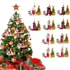 2022 Nuevo Producto Transfronterizo Creativo Adornos Navideños de Perro y Muñeco de Nieve Regalos de Navidad Adornos Planos de Acrílico para Coche