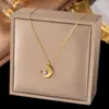 Novo Colar de Aço Titânio Yunyao para Mulheres, Nova Corrente para Clavícula de Verão, Joias Modernas de Aço Inoxidável, Fonte de Venda Quente para Transmissão ao Vivo