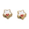 Acero Inoxidable Horno Color Dorado Cuentas Espaciadoras Garra de Goteo de Aceite Estrella de Cinco Puntas Colgante Material para Hacer Joyería con Cuentas Accesorios para Joyería