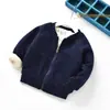 Nueva Versión Casual de Primavera y Otoño para Bebés de 1 a 4 Años Chaqueta de Manga Larga con Cremallera de Terciopelo para Niños 1 Ropa 2 A la Moda