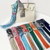 Venta al por mayor del fabricante: Bufanda Larga de Seda con Borlas y Tejido de Sarga, Cinta Decorativa Multiusos Adecuada para Regalo y Decoración de Joyería