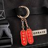 Chaveiro de Metal com Texto Inspirador Pingente para Mochila de Estudante Pequeno Presente Temporada de Formatura Decoração de Etiqueta com Mensagem de Bênção de Alto Valor
