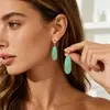 ZA Estilo Europeo y Americano Transfronterizo Geométrico Personalidad Color Dopamina Colgante Pendientes Exquisito con Abalorios de Pedrería Pendiente Estilo Pequeño Nicho