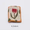 Tela de Algodón y Lino Estilo Japonés Estilo Mori Bordado DIY Accesorios para Ropa, Decoraciones Artísticas y Frescas para Zapatos y Calcetines, Accesorios de Broche